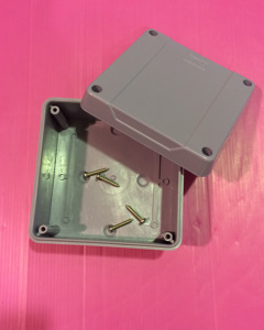 Waterproof Box 4"x4"x3" (grey)
